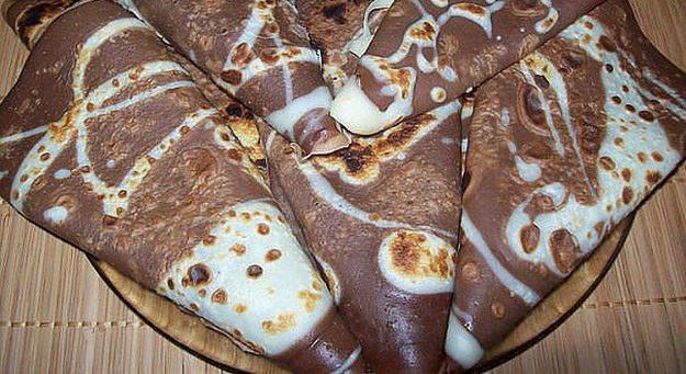 Обалденные шоколадные блинчики на молоке