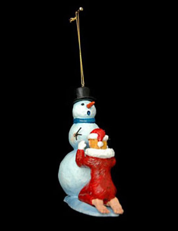 снегурочка сосет у снеговика, новогодняя игрушка