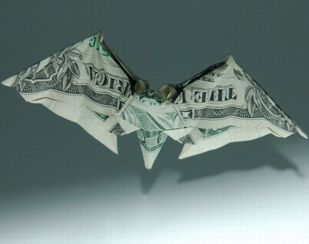 Оригами из мировой валюты