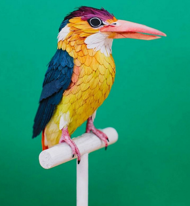 Невероятные бумажные птички от колумбийской художницы 