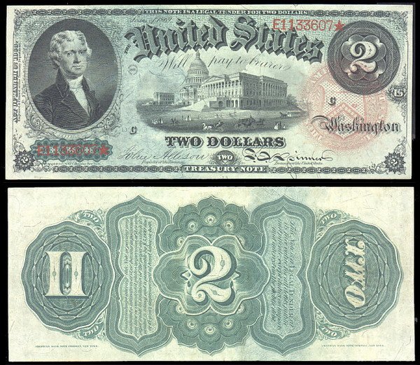 Исторические купюры доллара США